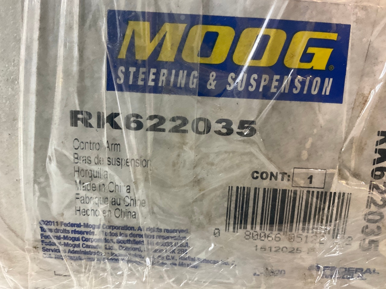 Moog RK622035 Front Right Lower Control Arm And Ball Joint 2011-2020 Sienna