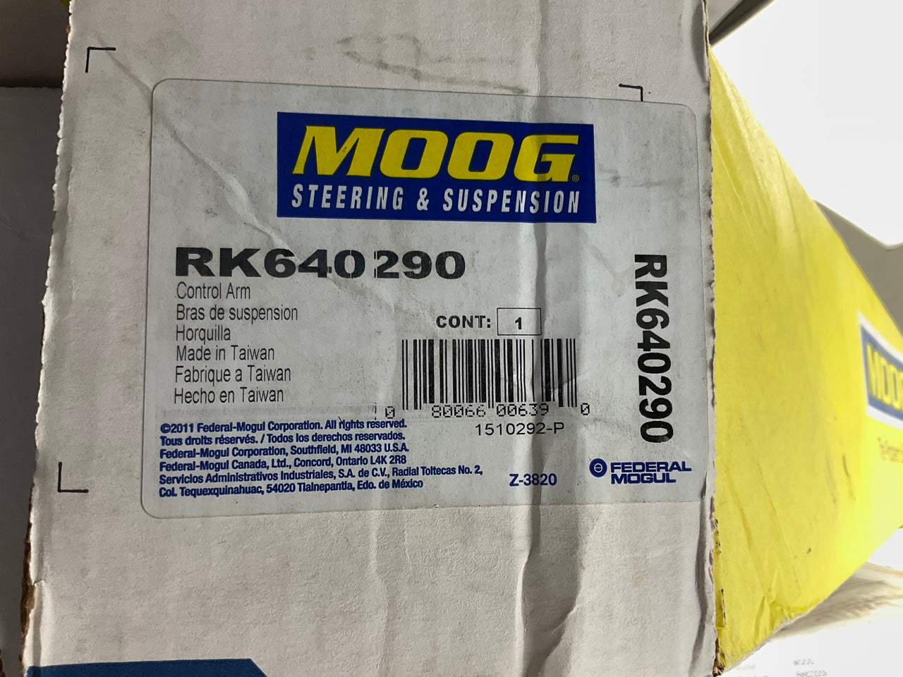 Moog RK640290 Front Left Lower Control Arm - 03-07 Honda Accord, 04-08 Acura TSX