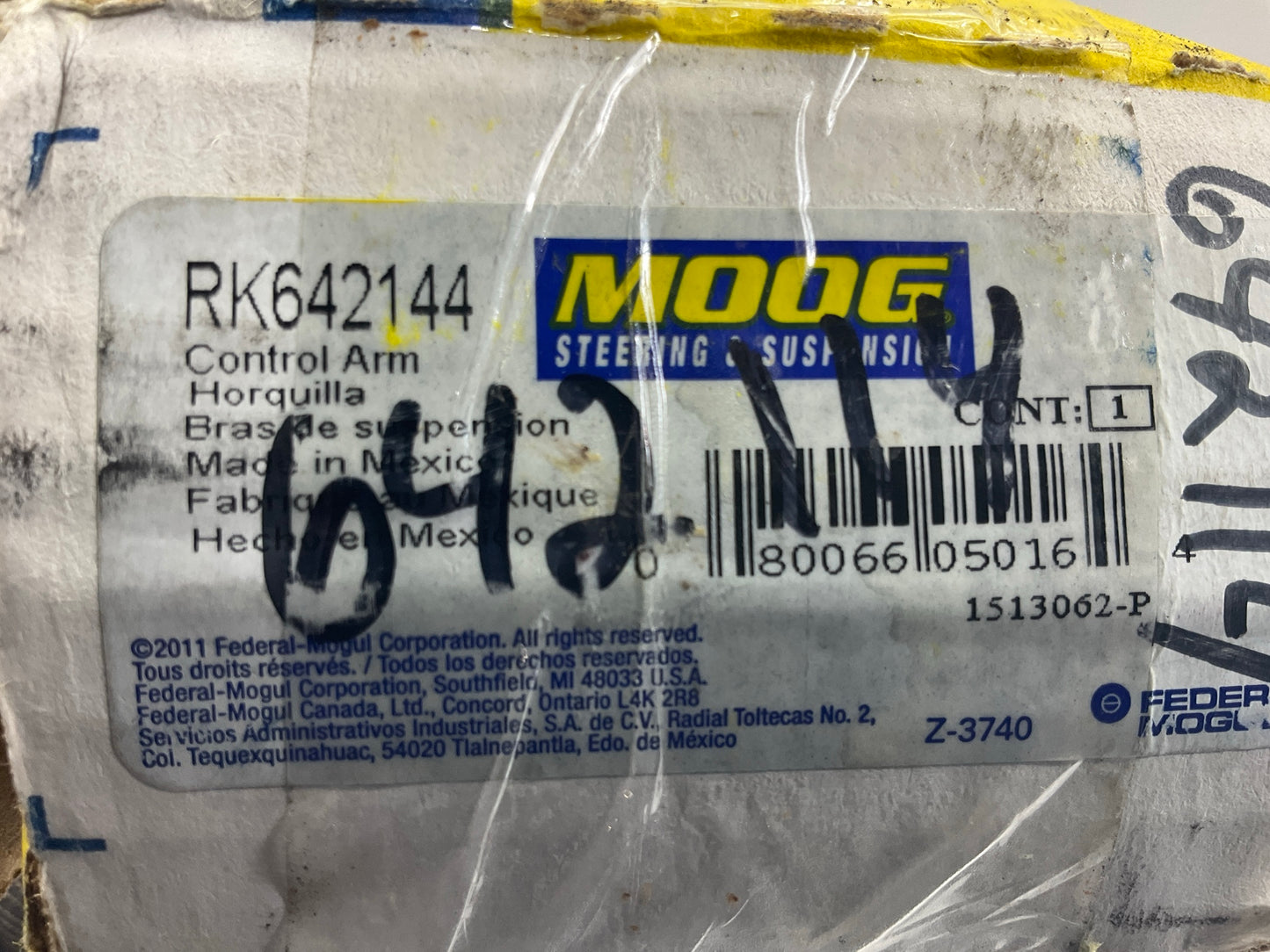 Moog RK642144 Rear Suspension Track Bar For 07-09 Chrysler Aspen, 04-09 Durango