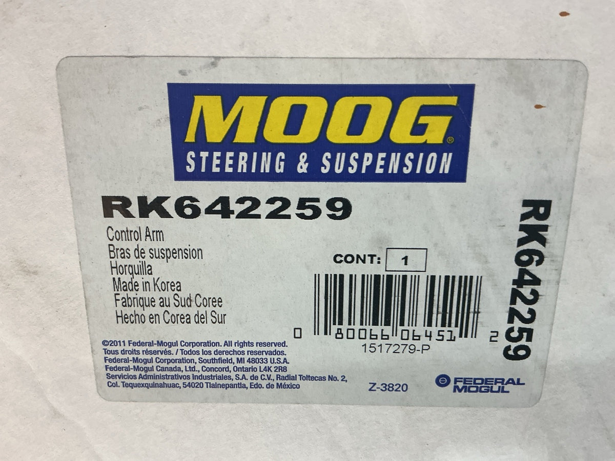 Moog RK642259 Front Right Lower Control Arm For 2009-2011 Kia Borrego