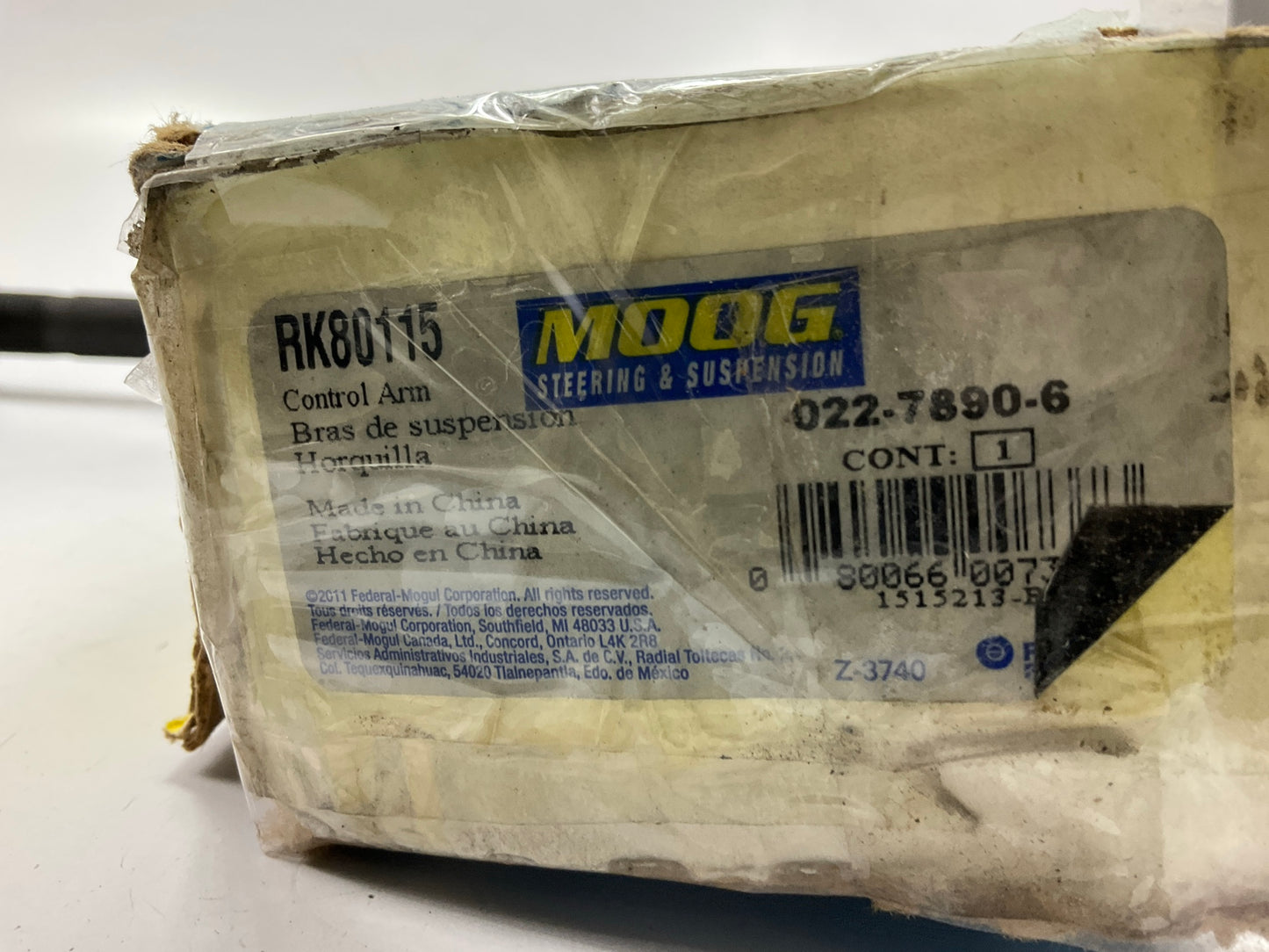 Moog RK80115 Suspension Control Arm And Ball Joint Assembly, Rear Upper