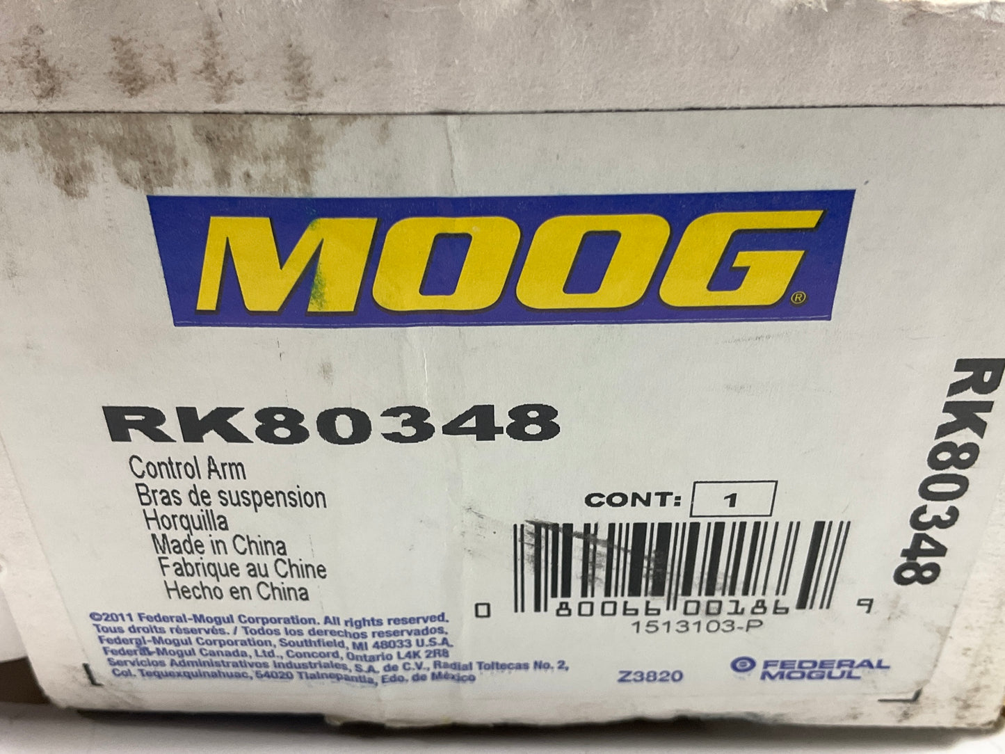 Moog RK80348 Front Right Lower Suspension Control Arm And Ball Joint Assembly