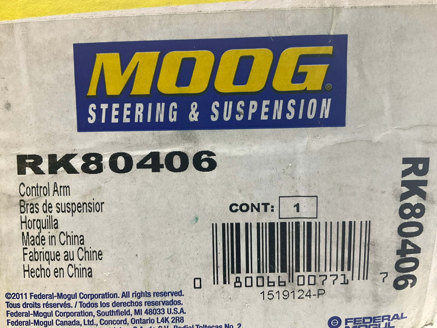 Moog RK80406 Front Left Lower Control Arm And Ball Joint 2000-2004 Ford Focus