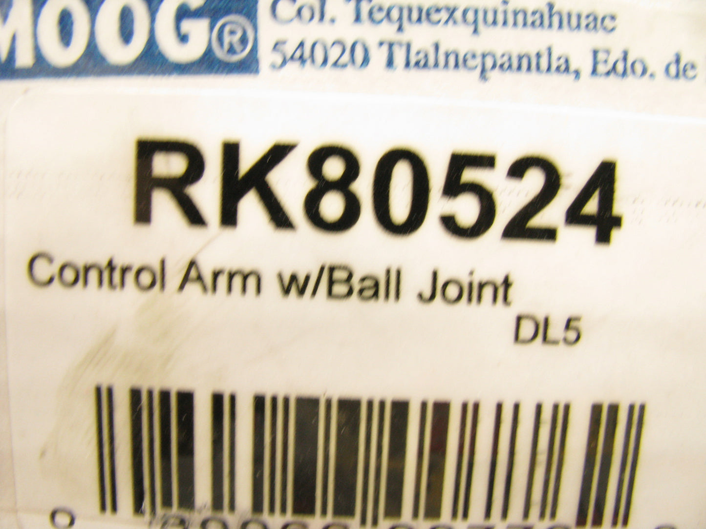 Moog RK80524 Suspension Control Arm & Ball Joint - Front Lower Forward