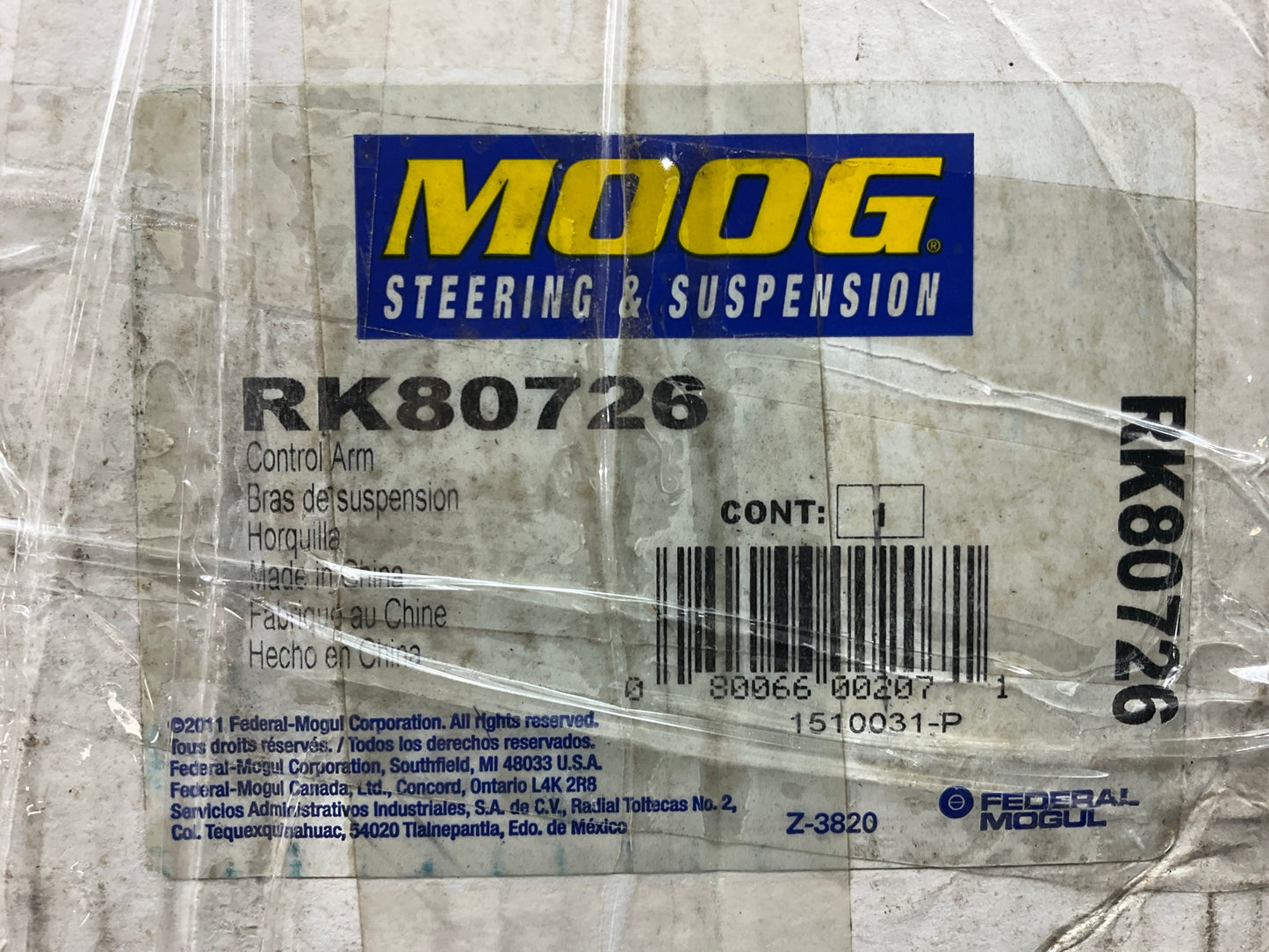 Moog RK80726 Front Right Lower Control Arm For 2005-2010 Ford Mustang
