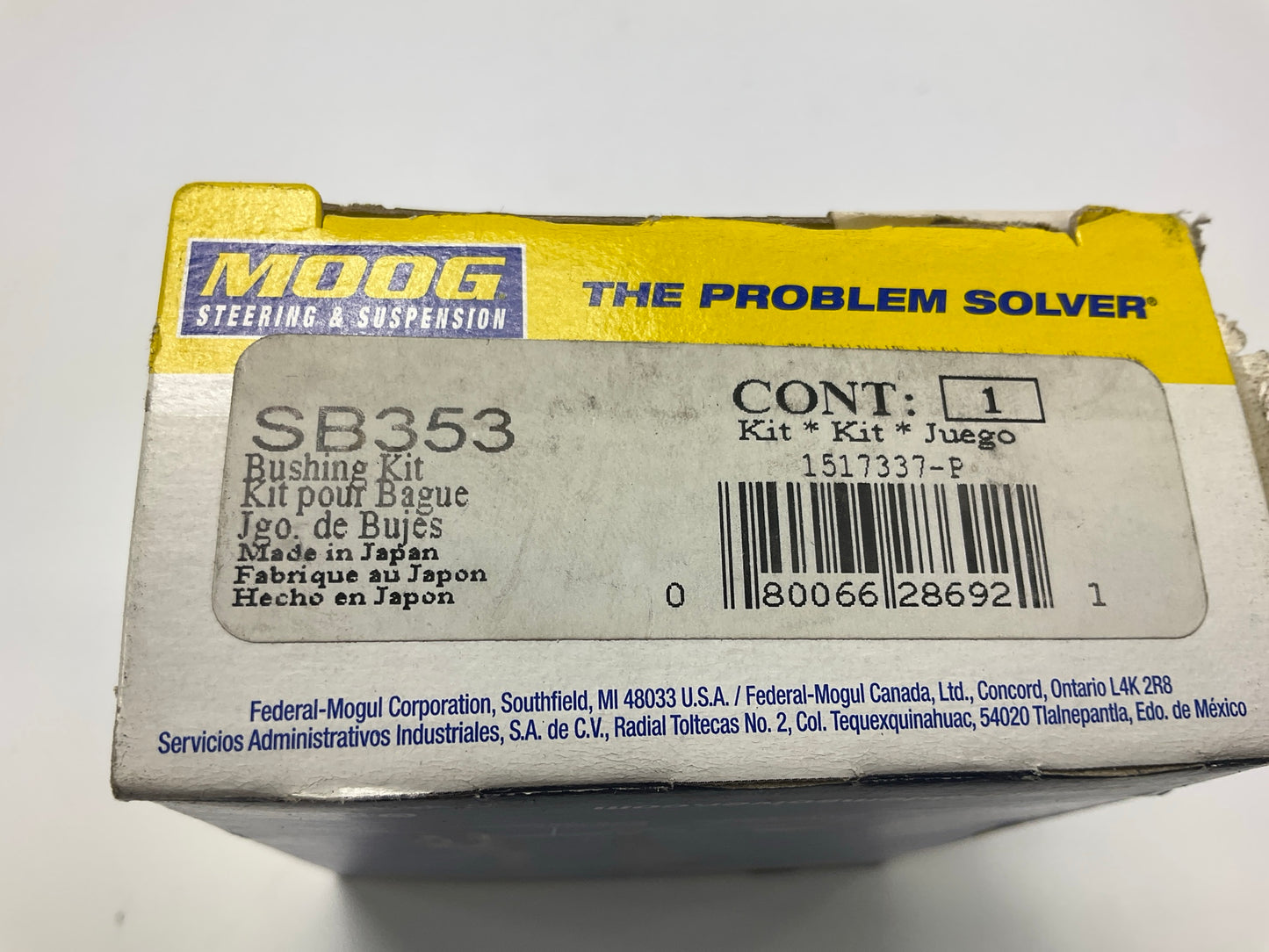 Moog SB353 Leaf Spring Shackle Bushing