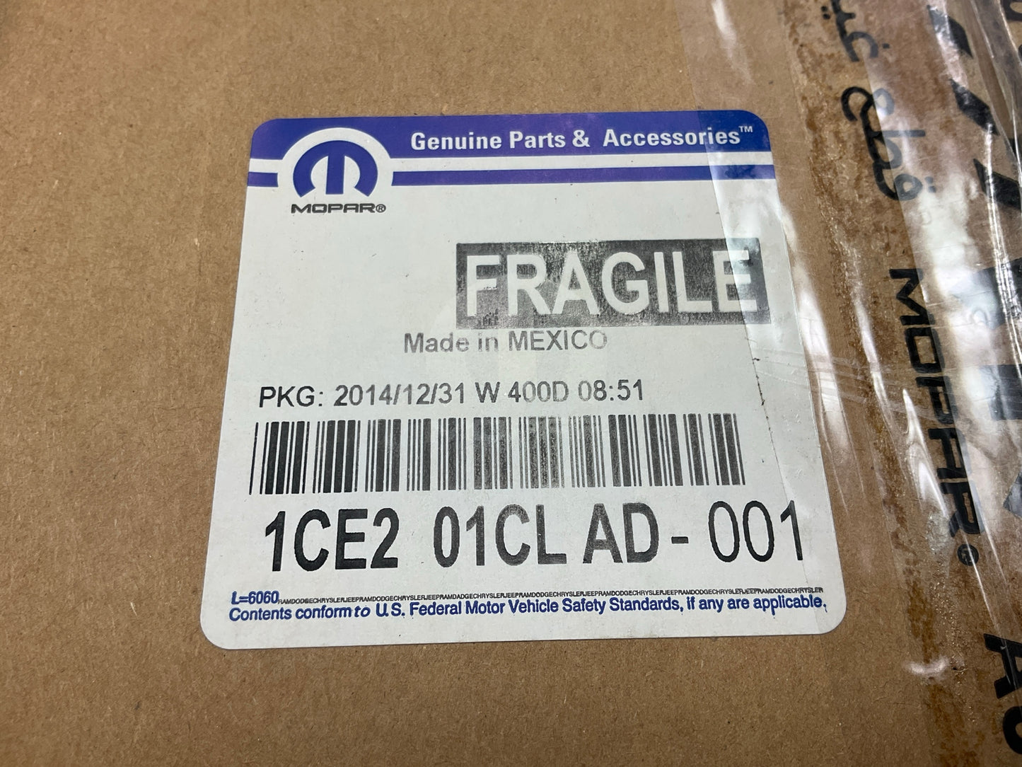 Mopar 1CE201CLAD Right Mirror OEM For 2011-2015 Dodge Journey, BLUE PEARL Color
