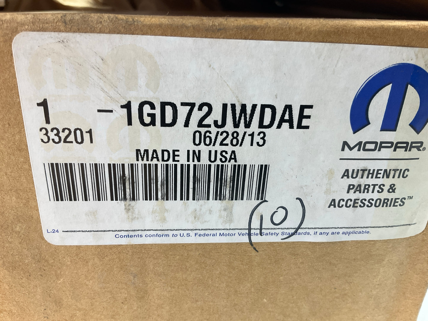 Mopar 1GD72JWDAE Right Non-Heated Mirror OEM For 2008-2014 Dodge Challenger