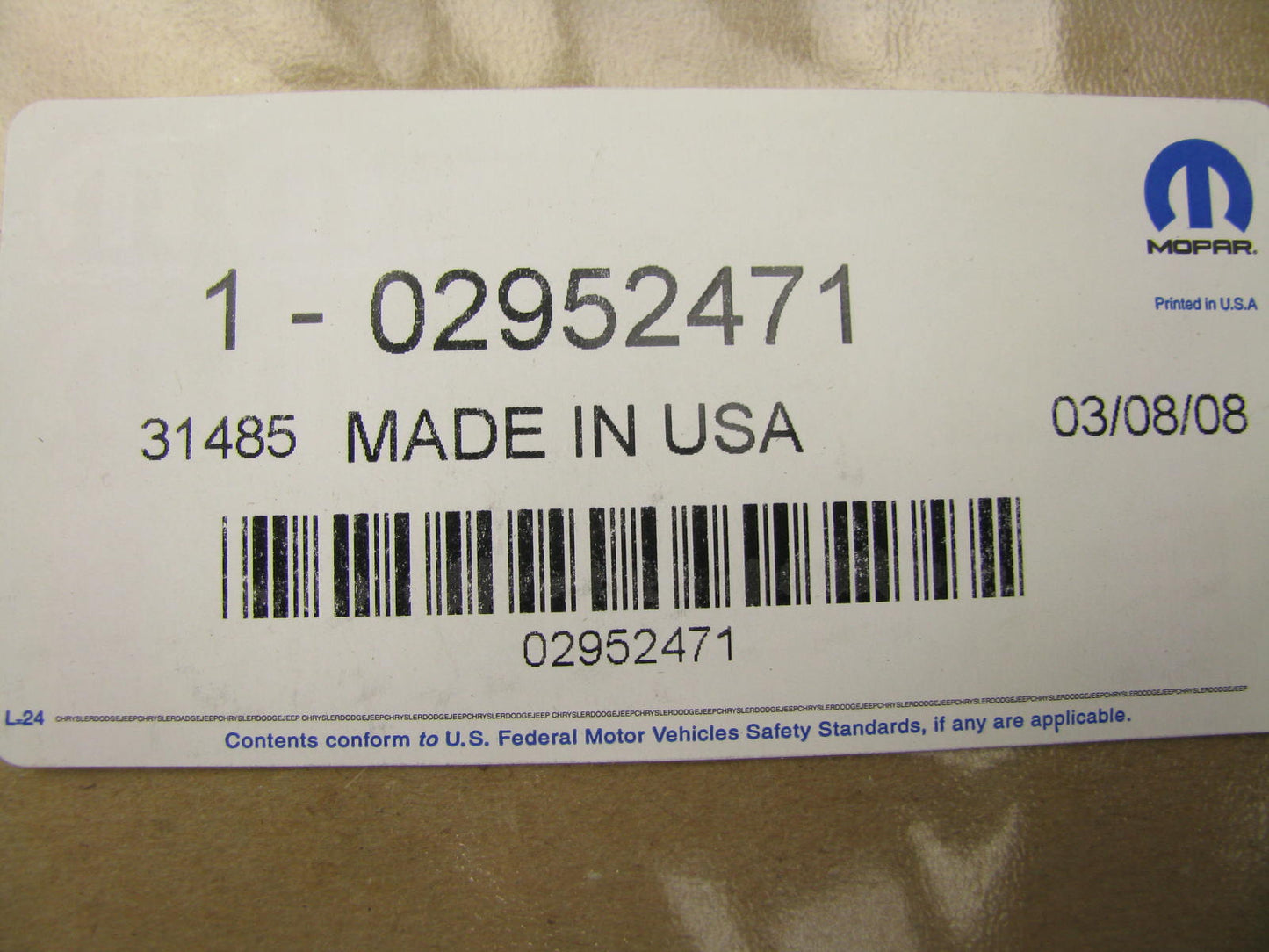 NEW - OEM 2952471 Differential Cover Gasket DANA 60, 70 Axle 9.75'' 10 Bolt Holes