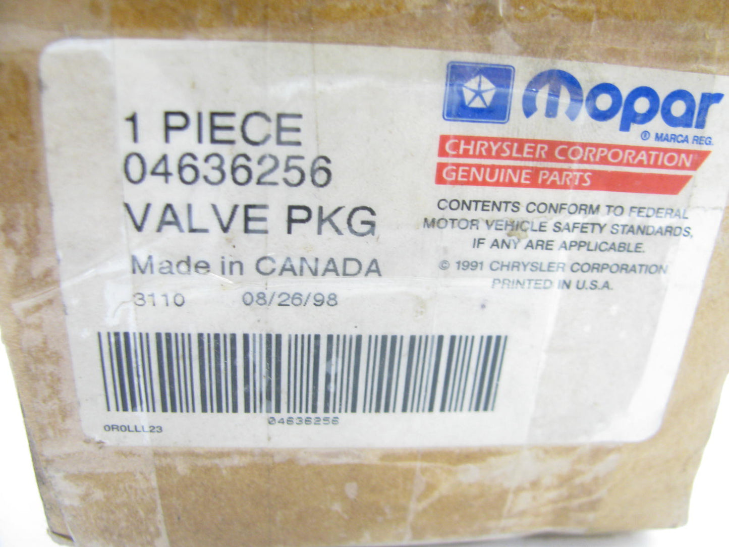 NEW - OEM Mopar 4636256 Exhaust Gas Recirculation (EGR) Valve