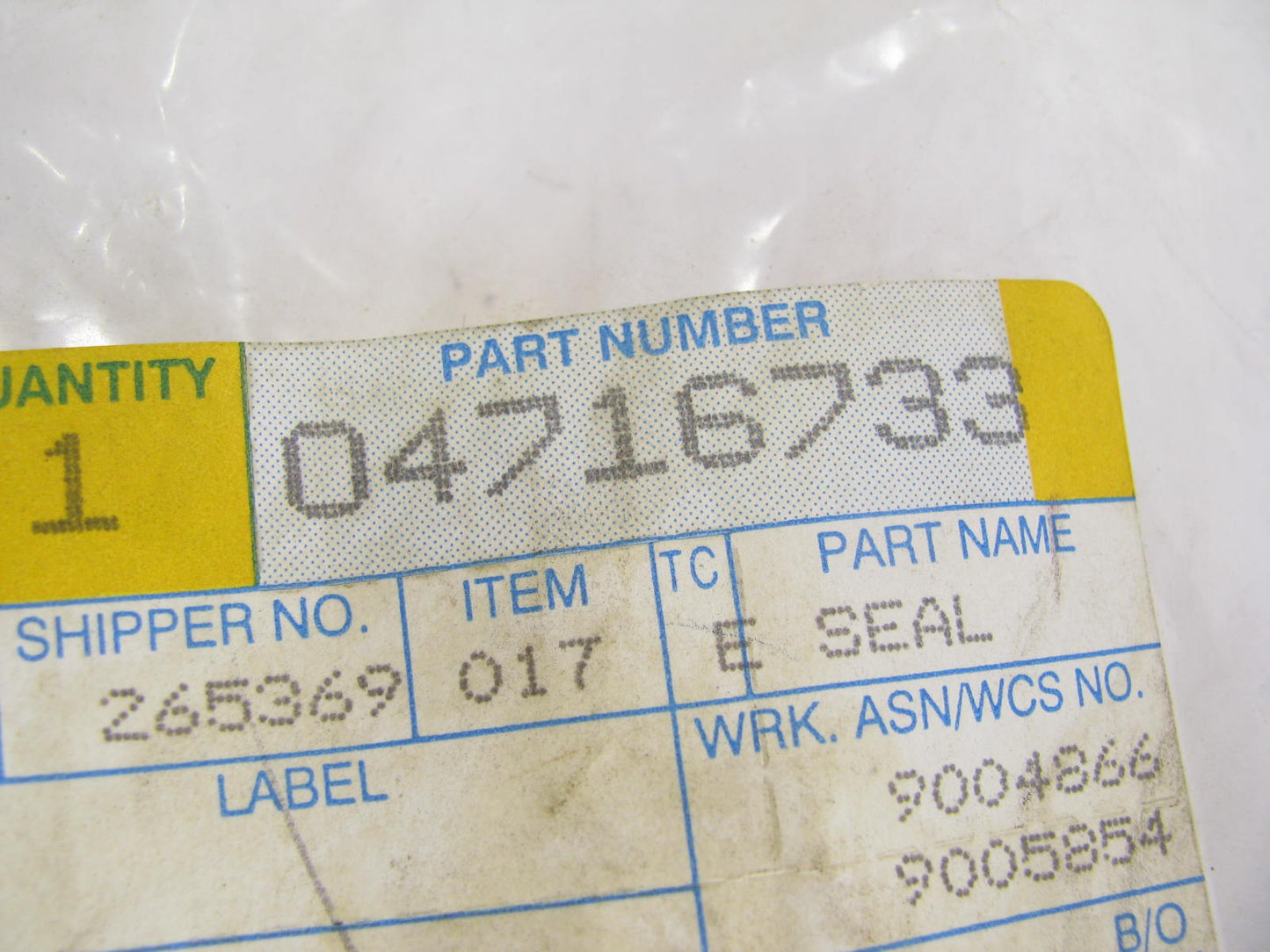 NEW OEM Hood Rubber Seal For 96-00 Voyager, Caravan, Town & Country 4716733