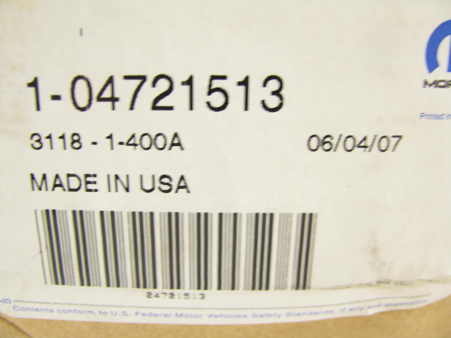 NEW GENUINE OEM 4721513 Rear Wheel Hub Bearing For Mopar