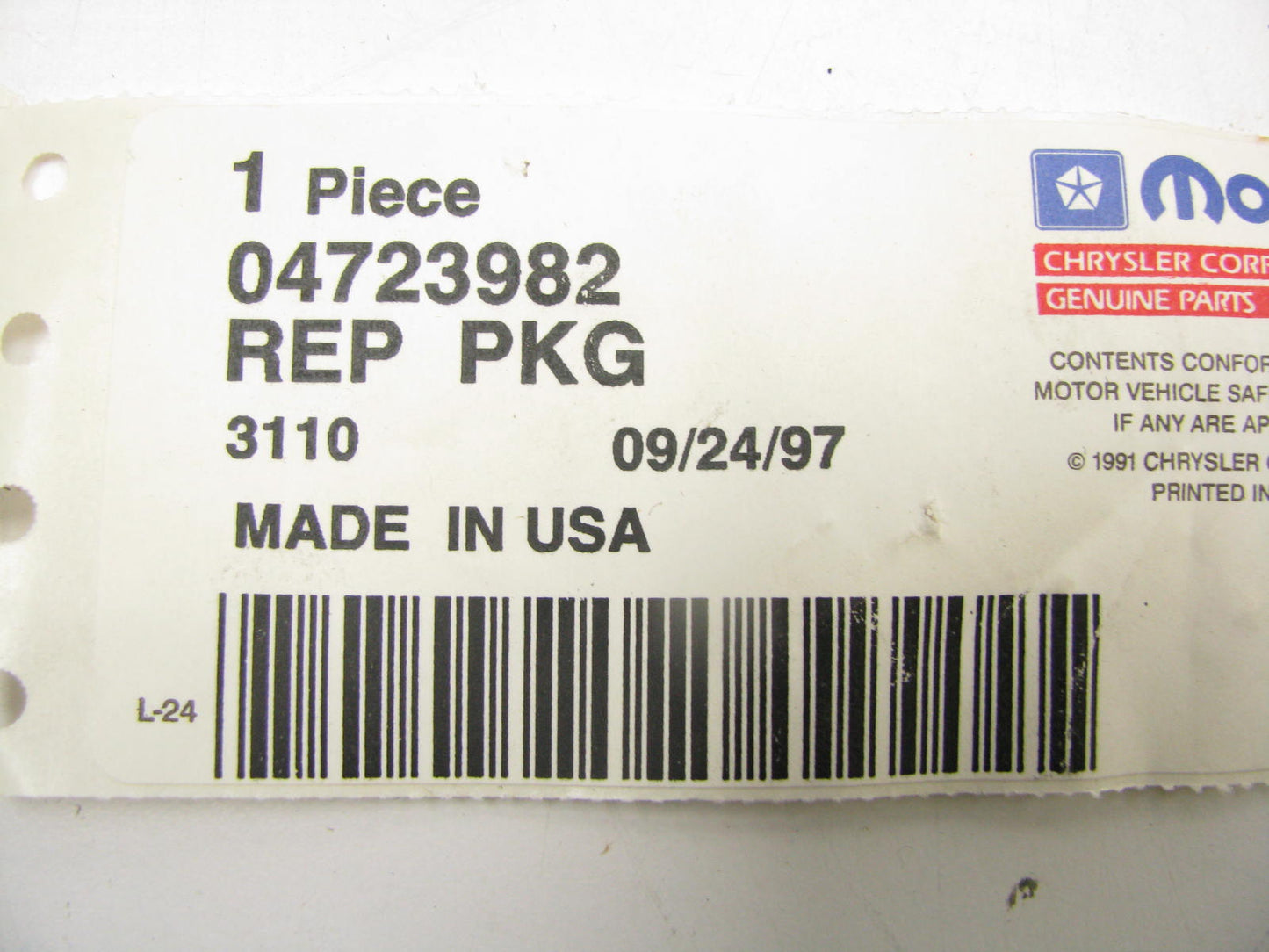 NEW OEM Blower Motor Wiring Repair Harness 4723982 For 86-93 Dodge Trucks Van