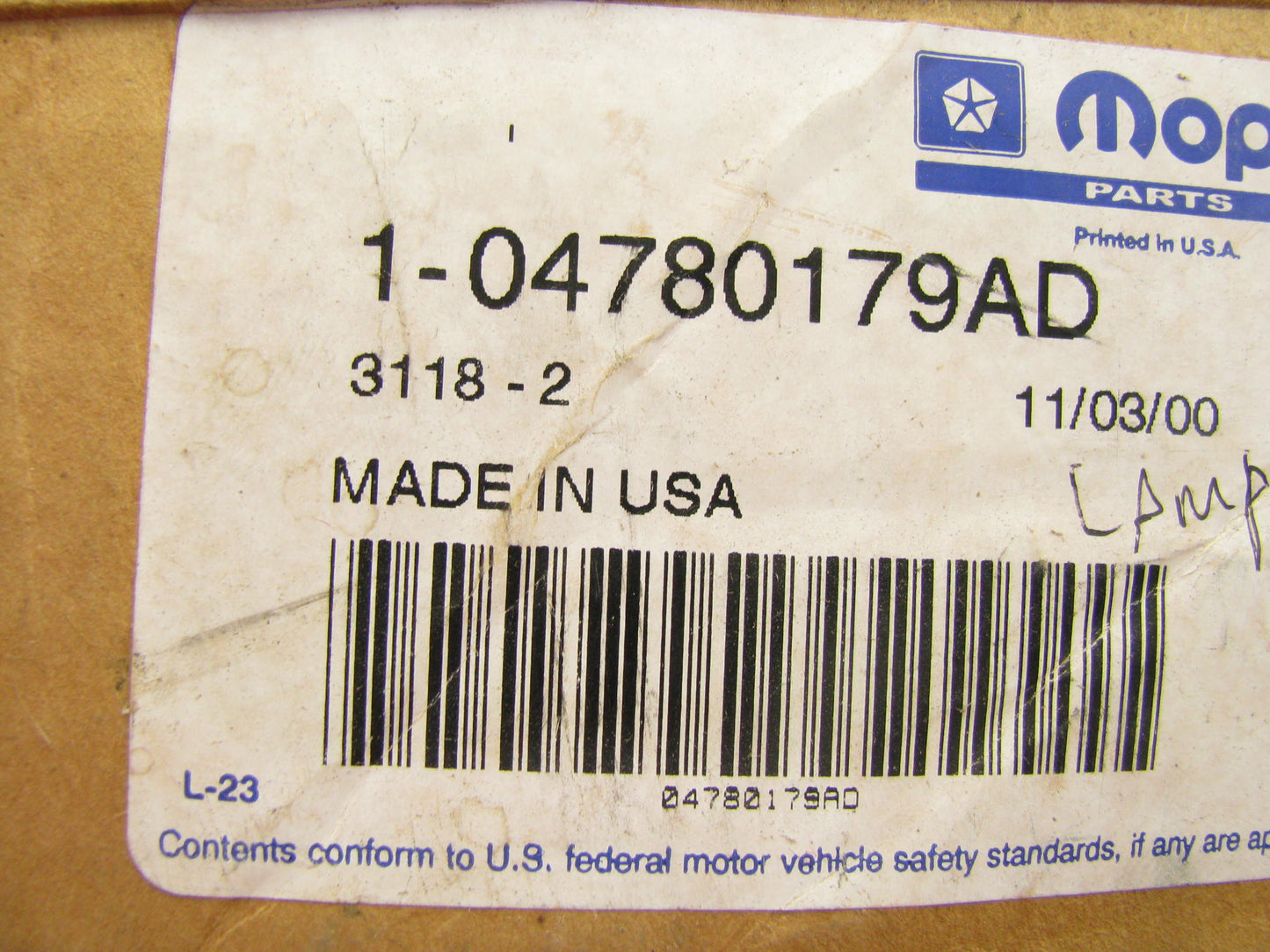 New OEM Center Brake Light 4780179AD For 2000-2004 Chrysler Concorde