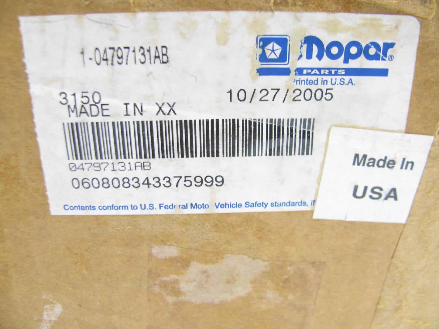 NOS OEM A/C Evaporator Core 4797131AB For 92-95 Caravan, Town & Country