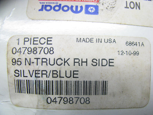 NOS OEM 4798708 RIGHT R.H. Bodyside Upper Tape For 1996 DAKOTA