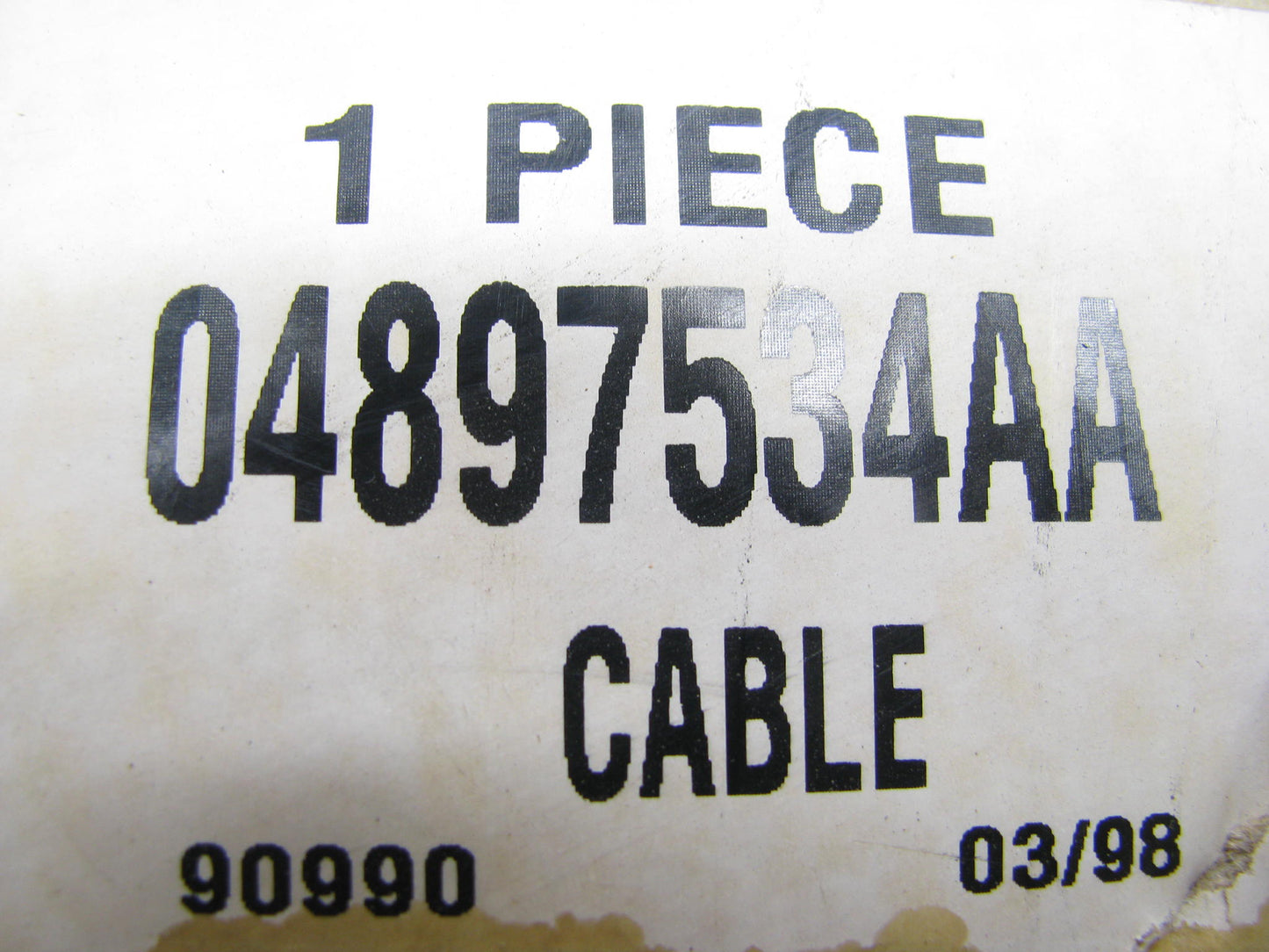 NEW - OEM Cruise Control To Servo Cable 04897534AA / 4897534AA