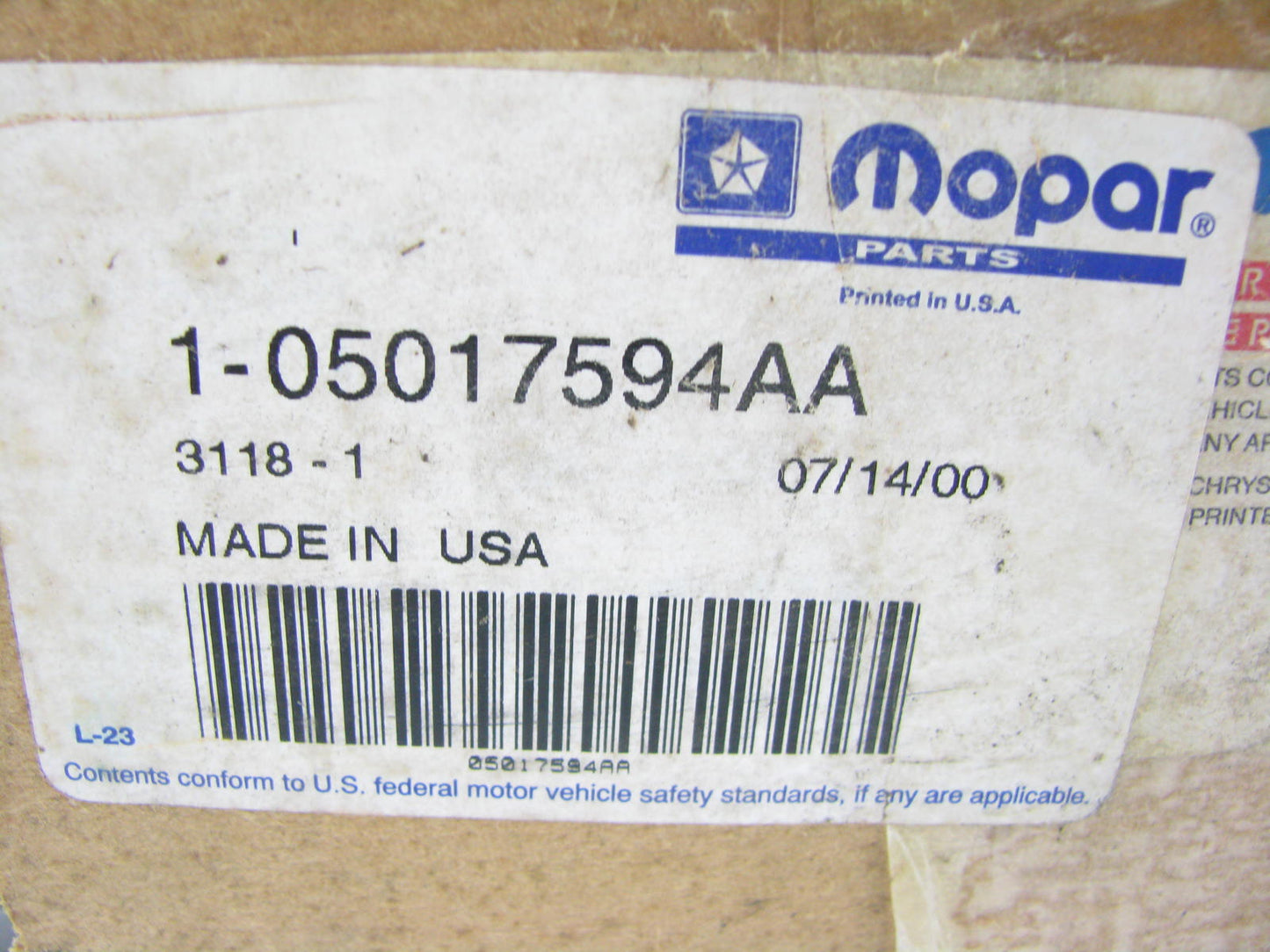New OEM Rear Right Seat Back Recliner For 01-03 Town & Country, Caravan