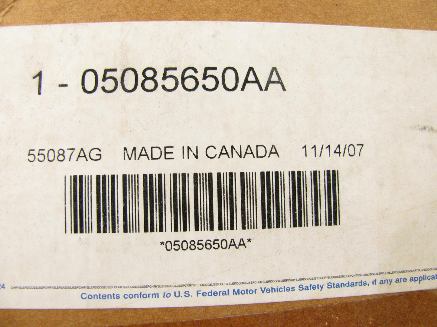 NEW GENUINE OEM For Mopar 5085650AA REAR Disc Brake Rotor