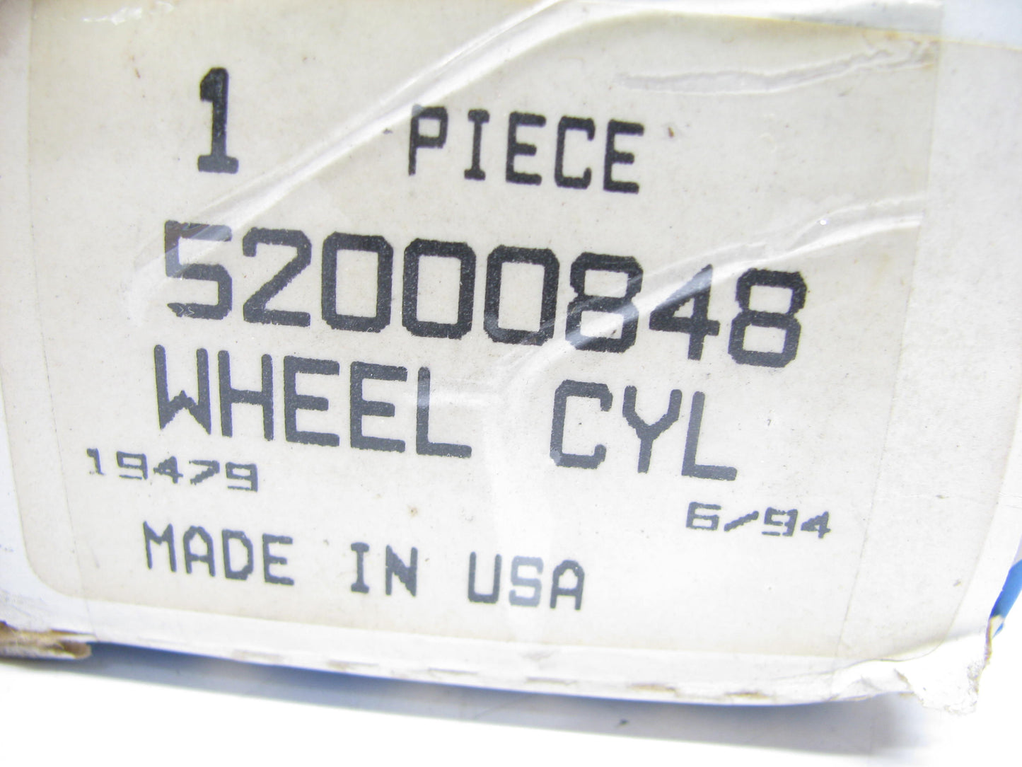 NOS - OEM MOPAR 52000848 Right Rear Drum Brake Wheel Cylinder