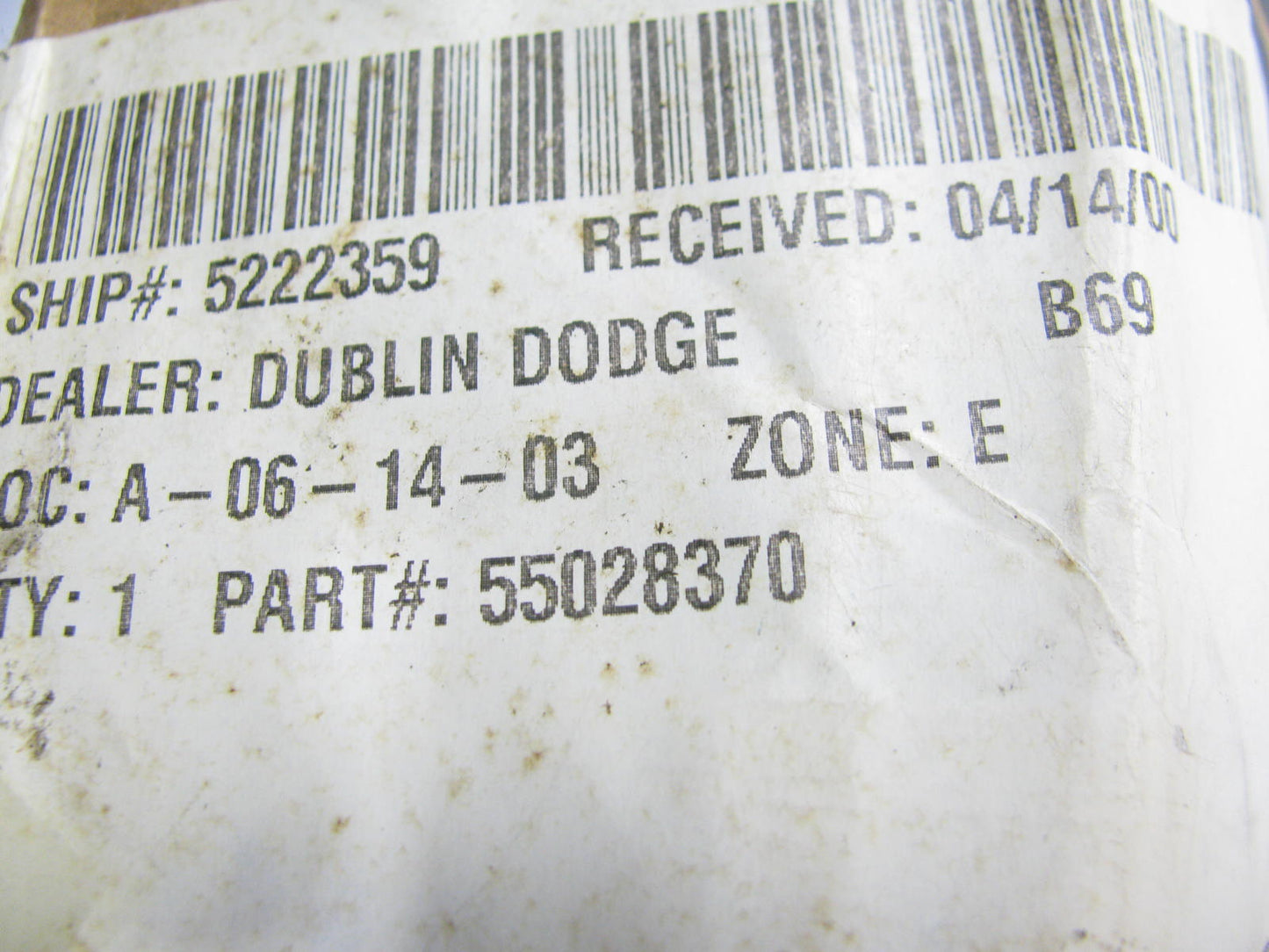 NOS OEM Dash Gauge Cluster Trim Plate Bezel For 91-93 Jeep Cherokee 55028370