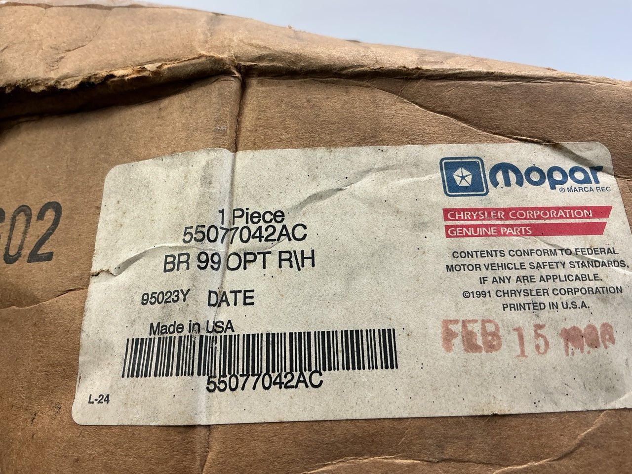 NOE OEM Mopar 55077042AC Right Headlight Headlamp QUAD LAMPS 99-02 Ram Pickup