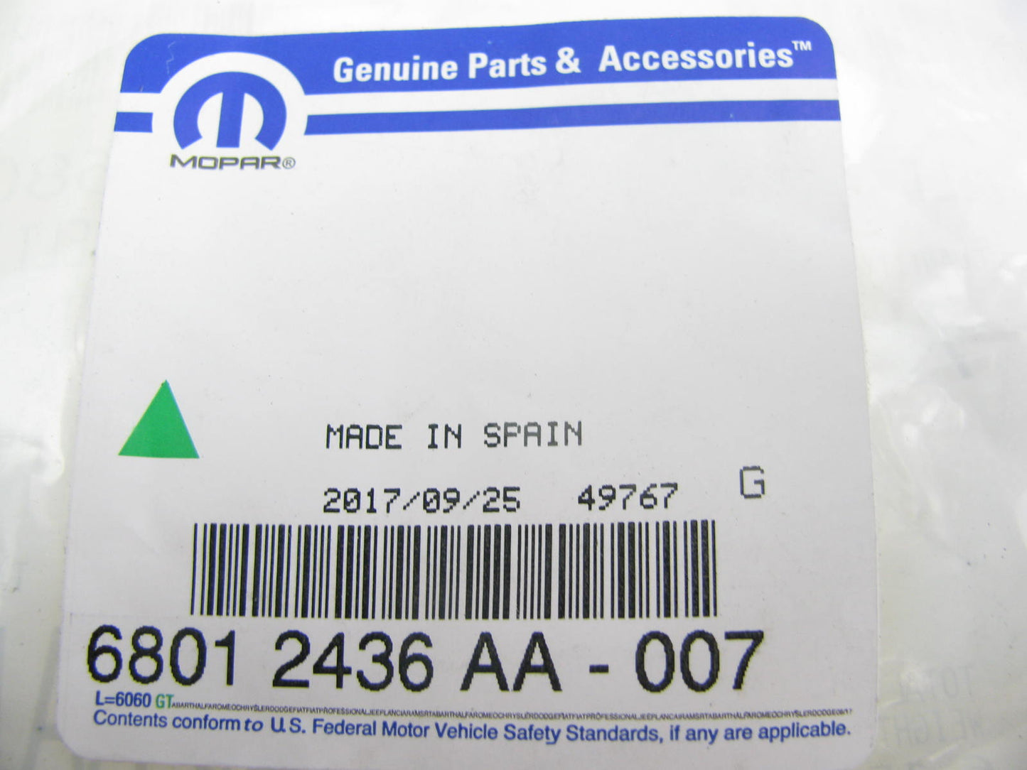 NEW - OEM 68012436AA Serpentine Drive Belt For 2007-2008 Sprinter 3.0L Turbo V6