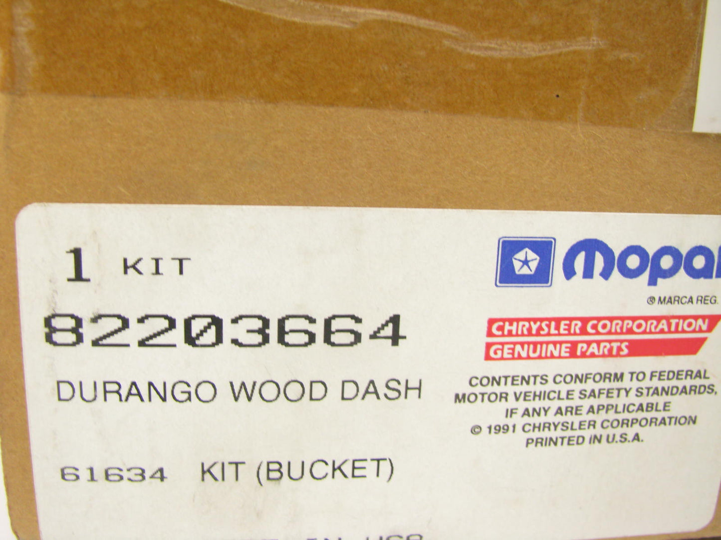 NOS OEM 6-Piece Wood Dash Trim Kit For 1998 Dodge Durango W/Buckets