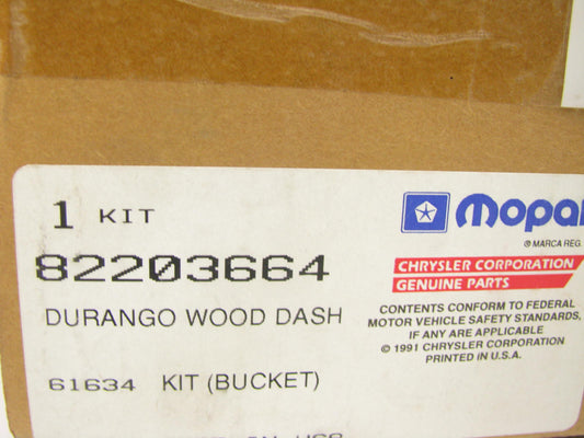 NOS OEM 6-Piece Wood Dash Trim Kit For 1998 Dodge Durango W/Buckets