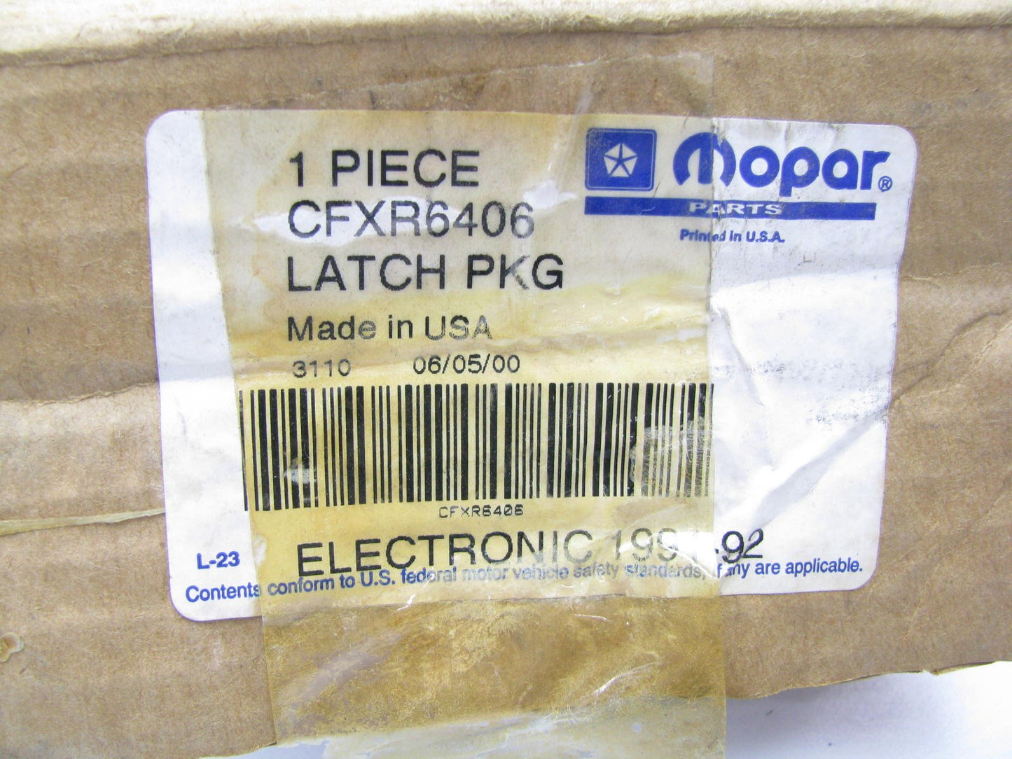 NEW - OEM MOPAR CFXR6406 Liftgate Tailgate Release Latch