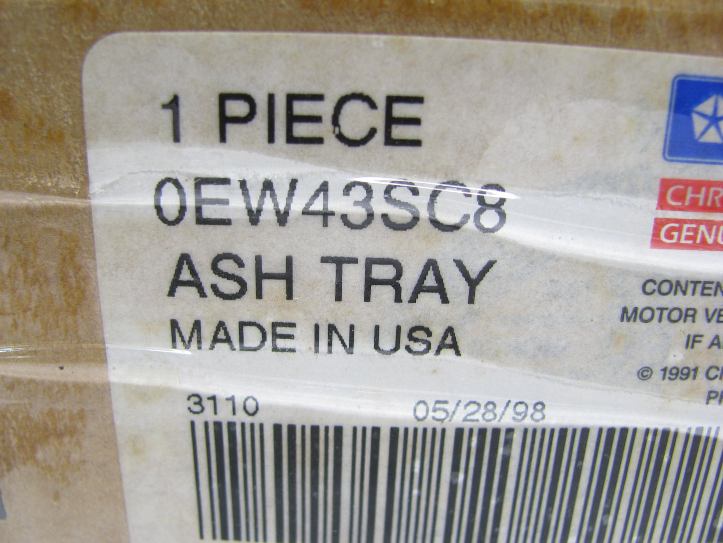 NEW OEM Ashtray Assembly Gray EW43SC8 For 1996 Dodge Neon