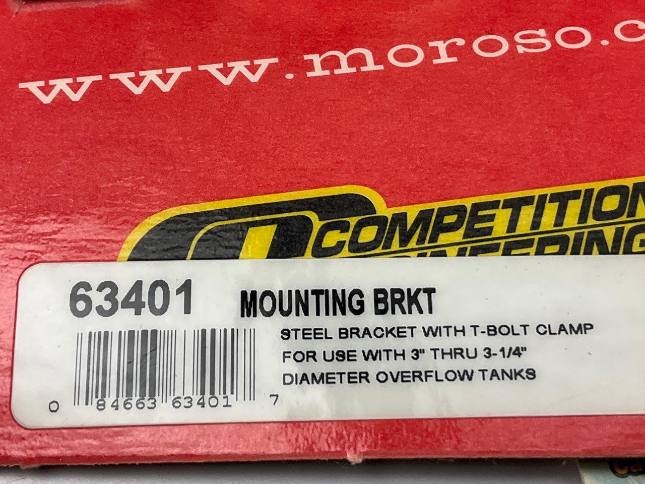 Moroso 63401 Universal Tank Mounting Bracket, Overflow Tank, 3'' To 3.25''