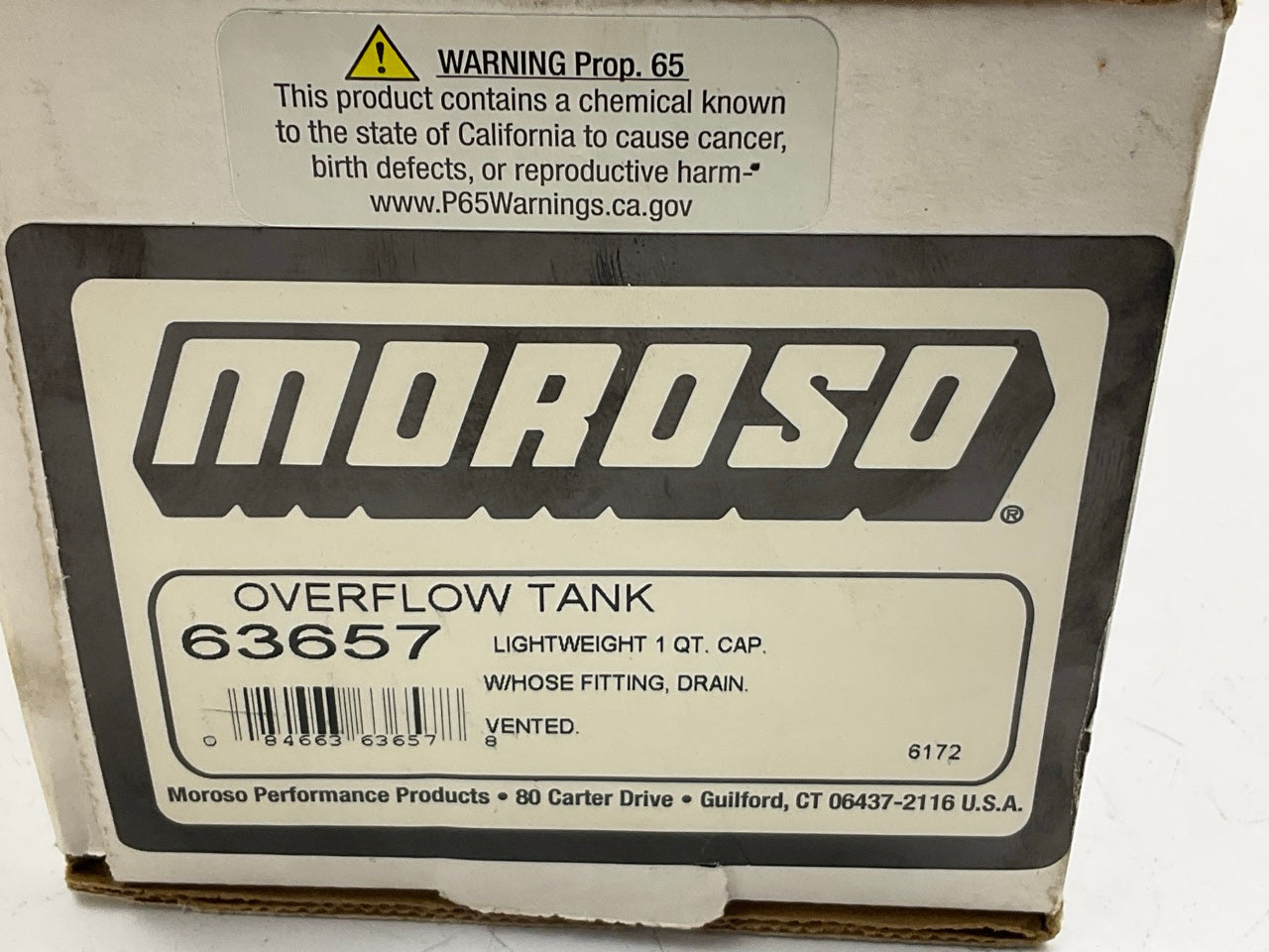 Moroso 63657 Radiator Coolant Recovery Overflow Tank Catch Can, 1 Quart Capacity