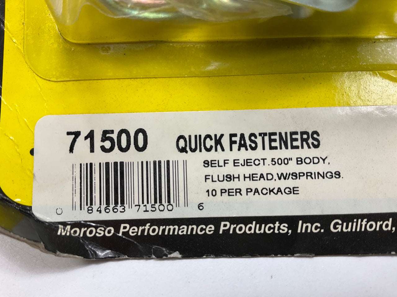(8) MOROSO 71500 Self-Ejecting Dzus Quik Fasteners .500'' Medium Body, 10 / PACK