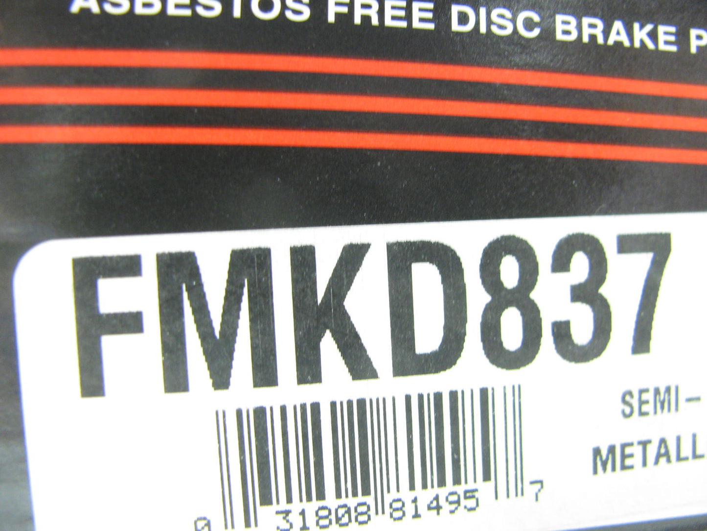 Morse FMKD837 Front Semi-Metallic Disc Brake Pads 2000-2004 Volvo S40 & V40