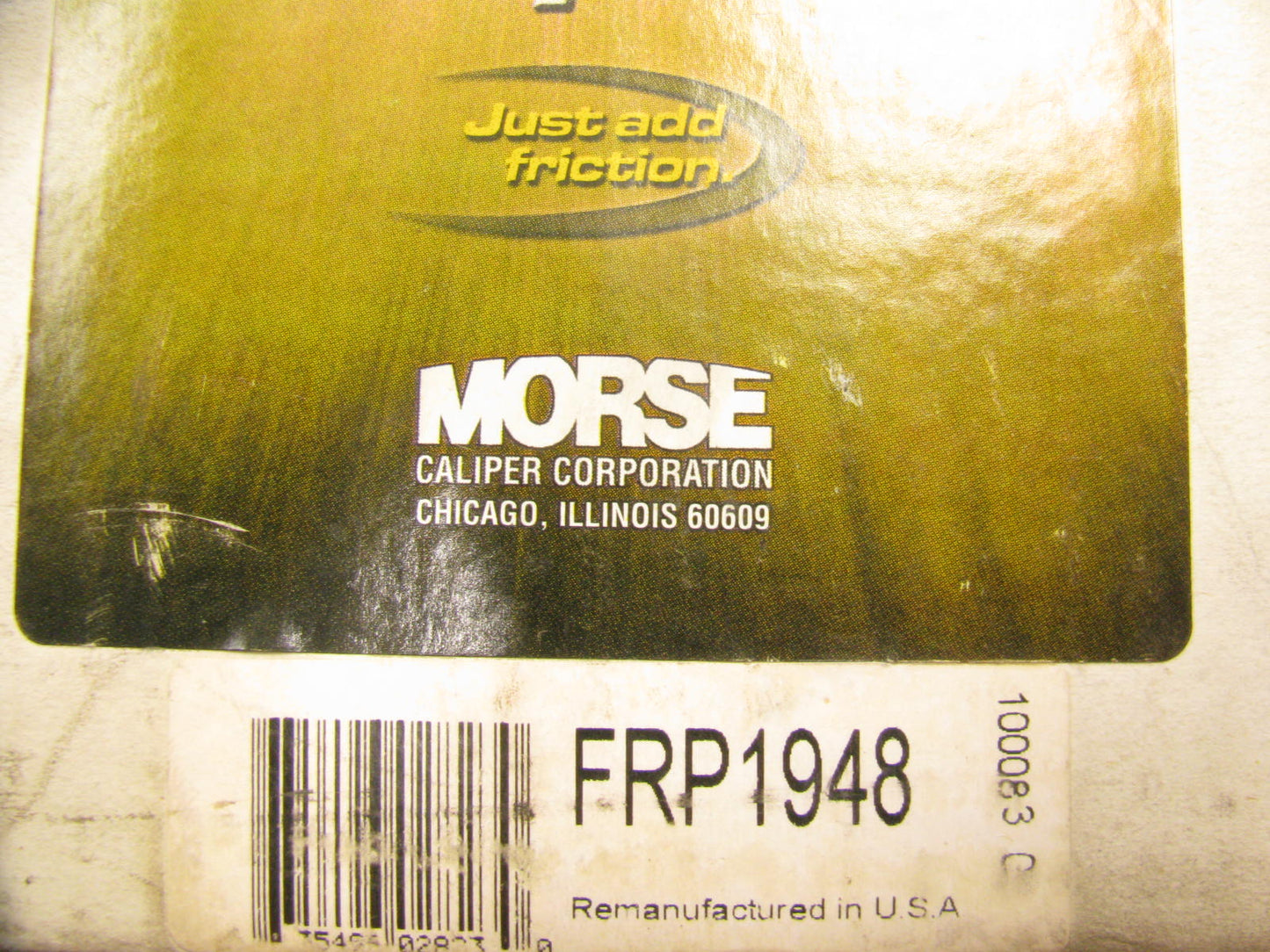 Morse FRP1948R Remanufactured Disc Brake Caliper - Front Right