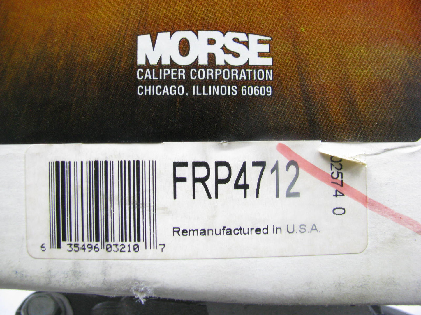 Morse FRP4712R Remanufactured Disc Brake Caliper - Rear Right