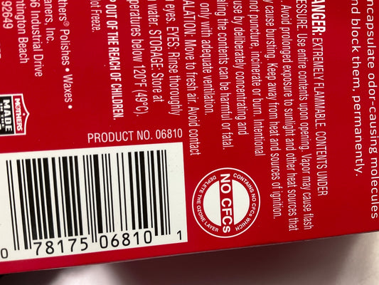 Mothers 06810 Odor Eliminator & Car Interior Refresher Unscented 2oz