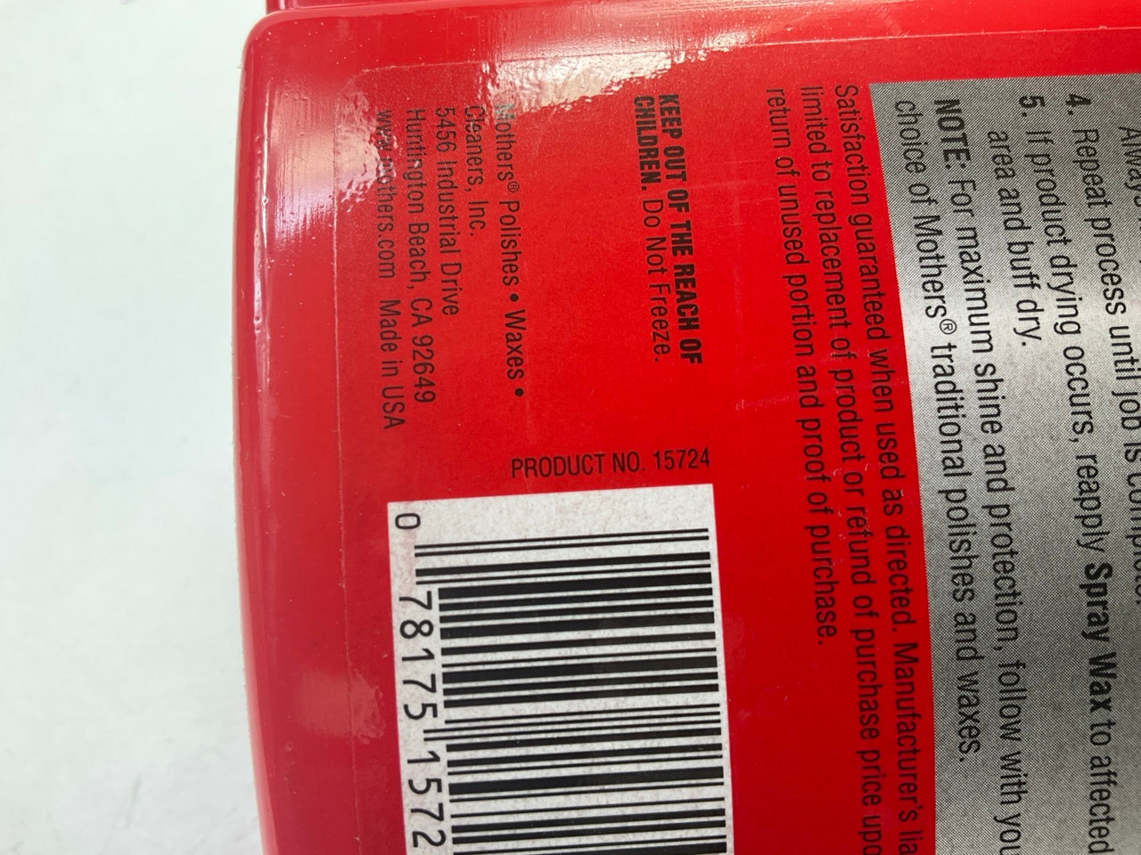 MOTHERS 15724 Speed Spray Wax - Shines & Protects - 24 Oz