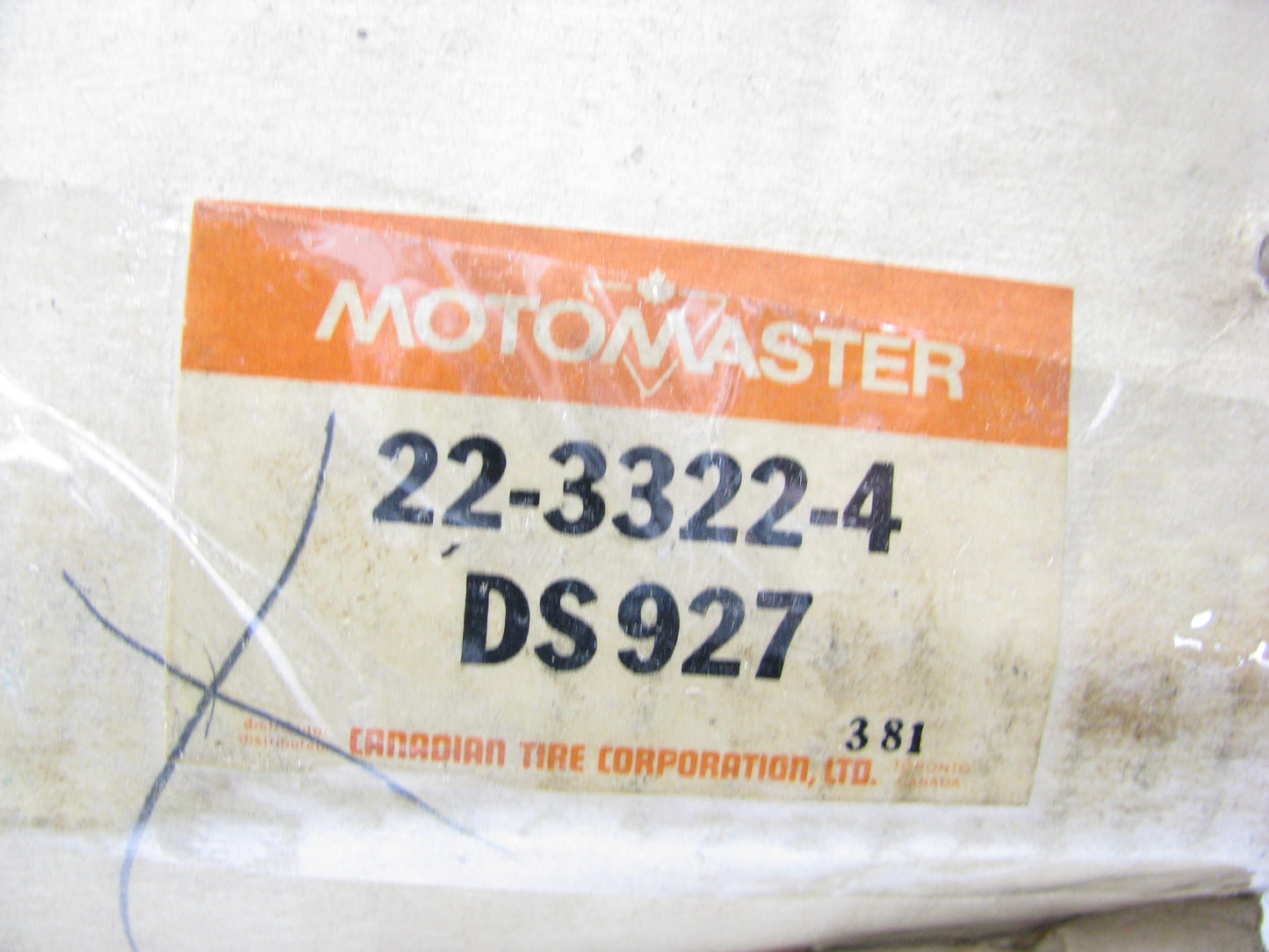 Motomaster 22-3322-4 FRONT LEFT INNER Steering Tie Rod End - RWD ONLY