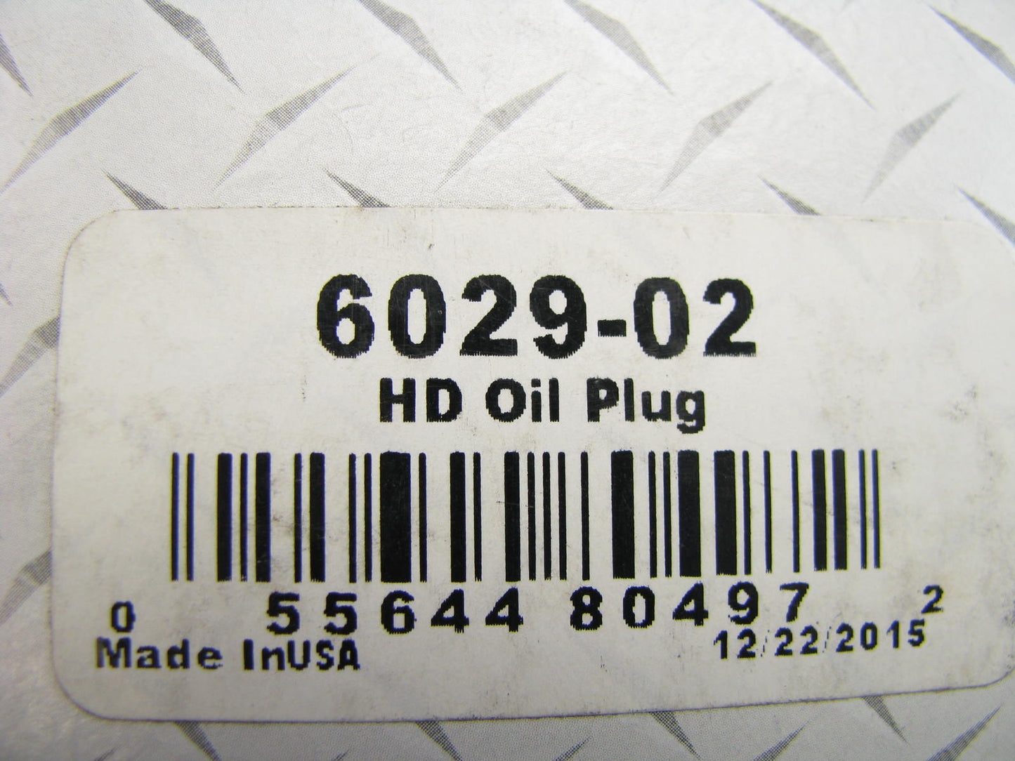 Motorad 6029-02 Heavy Duty Oil Plug - Size 1-1/2''