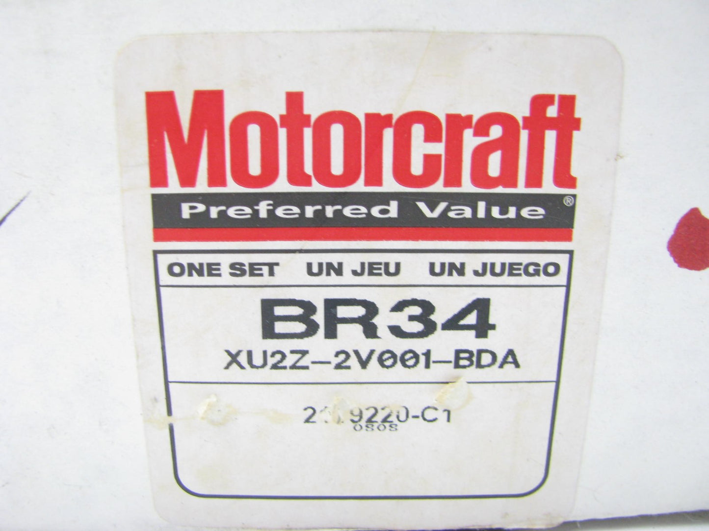 New Genuine OEM Ford Motorcraft FRONT Brake Pads BR34 XU2Z-2V001-BDA