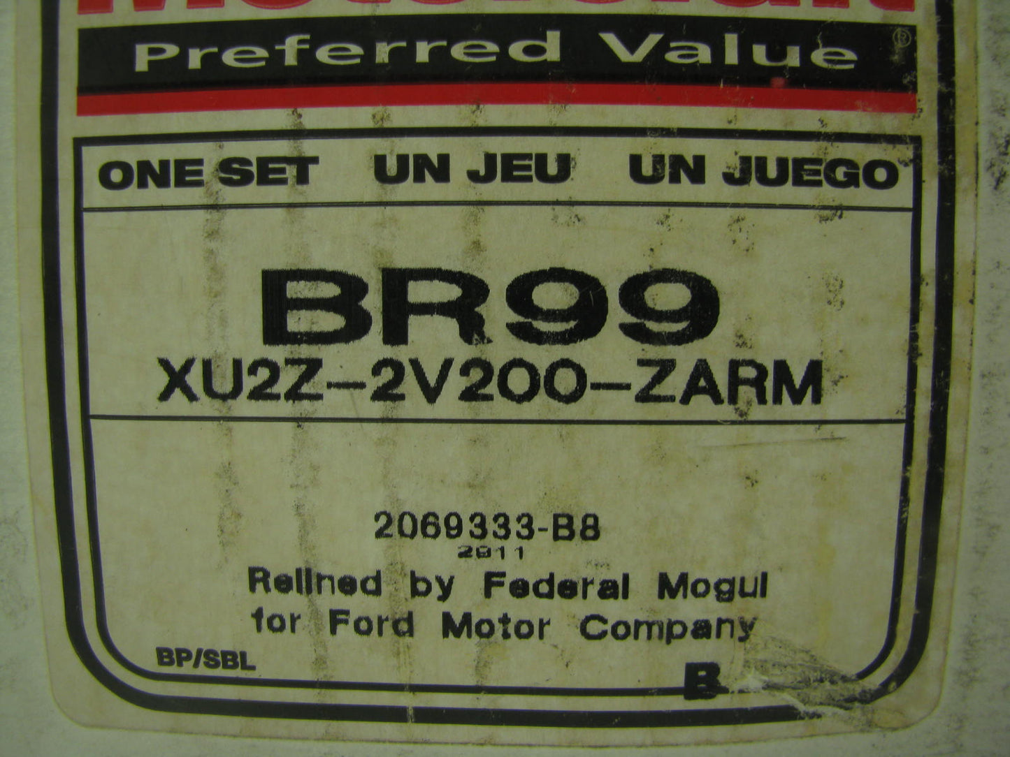 REMAN - OEM Motorcraft BR99 Relined Rear Drum Brake Shoes - 12'' X 2.5''