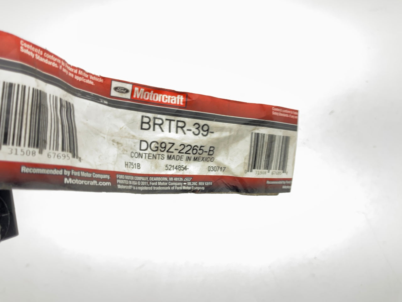 Motorcraft BRTR39 Rear Right Brake Hydraulic Line - DG9Z-2265-B
