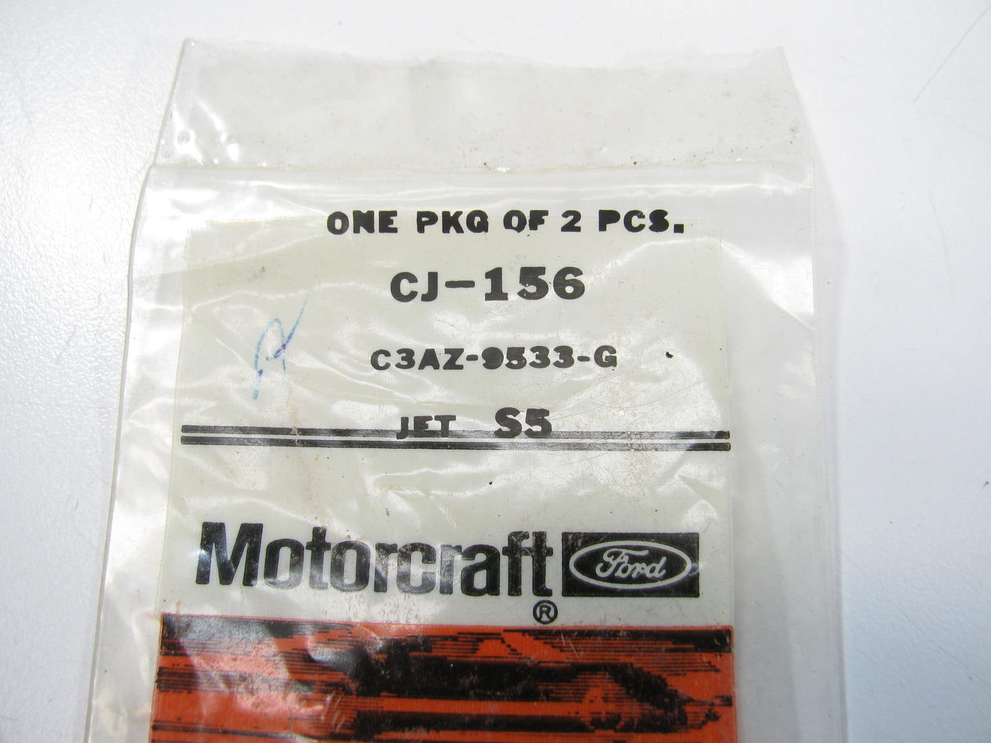 Motorcraft CJ156 Carburetor Metering Jets 1964 Ford 289-V8 Autolite C4AF-B 2-BBL