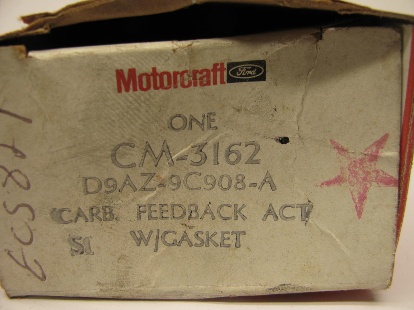 Motorcraft CM-3162 Carburetor Variable Venturi Feedback Actuator - D9AZ-9908-A