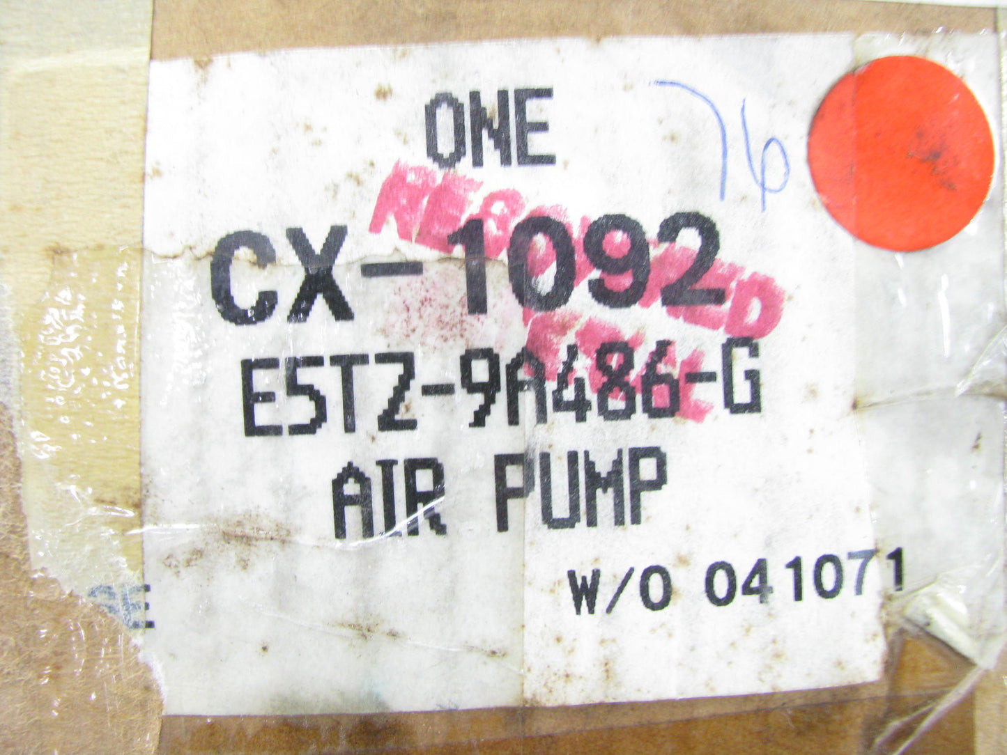 NEW OEM Motorcraft CX-1092 Secondary Air Injection Pump For 85-87 Ford 351 V8