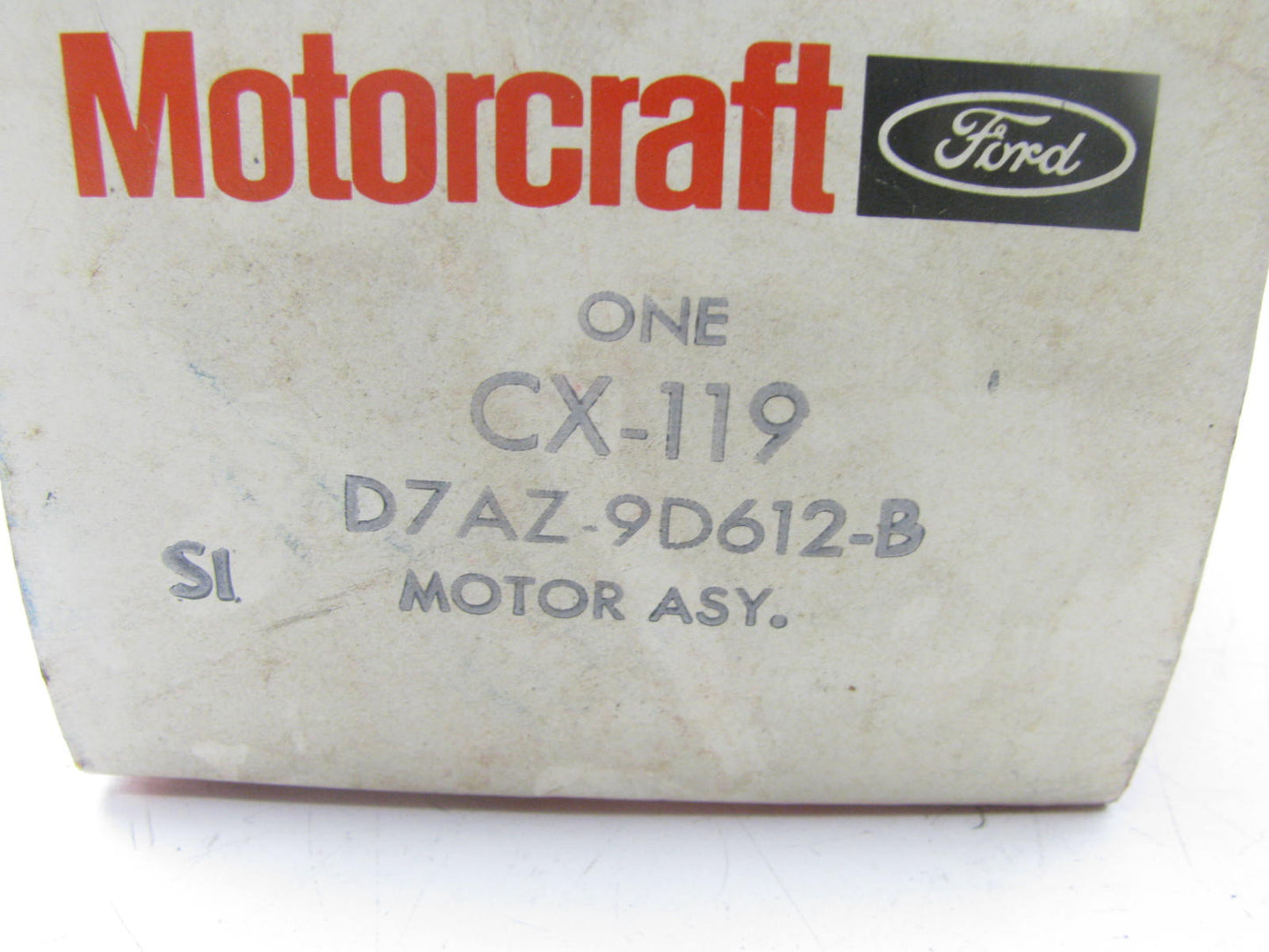 Motorcraft CX-119 Air Cleaner Vacuum Motor - D7AZ-9D612-B