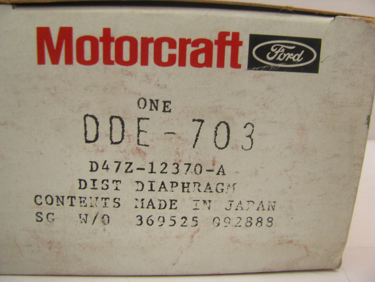 Motorcraft DDE703 Distributor Vacuum Advance Control - D47Z-12370-A