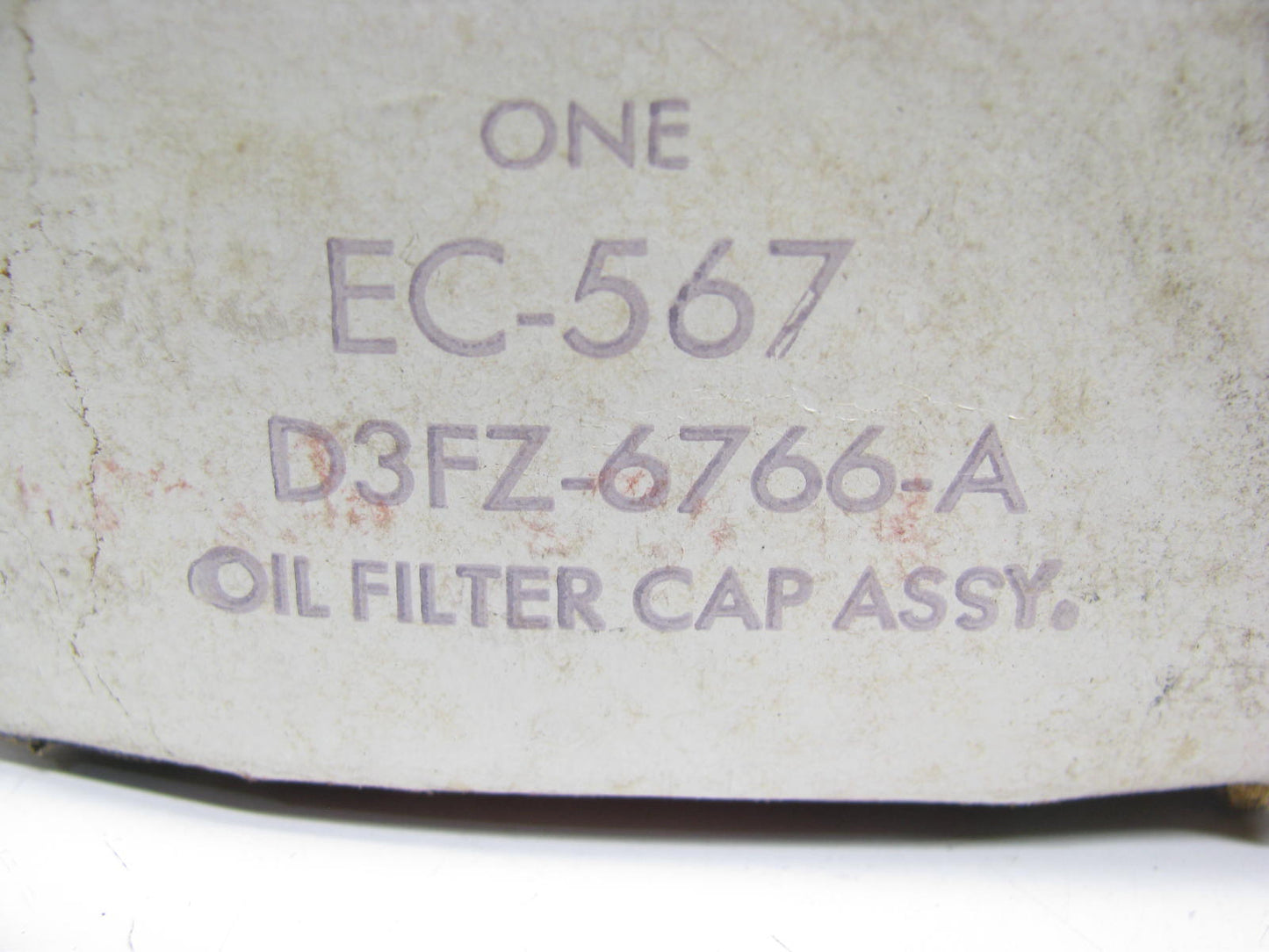 Genuine Motorcraft EC-567 Oil Filter Cap D3FZ-6766-A / D32E-6766-AB
